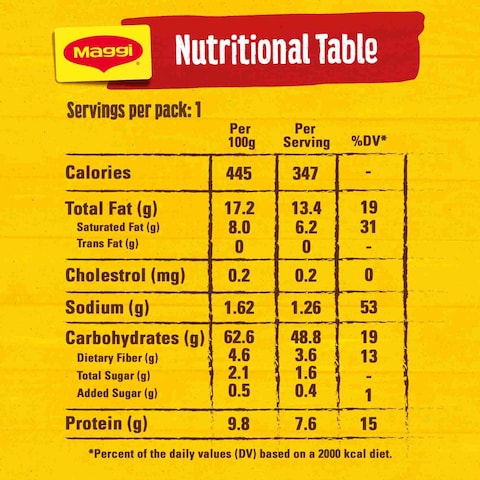 Nestle Maggi 2 Minute Hot And Spicy Noodles 78g