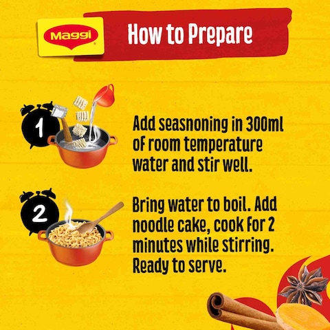 Nestle Maggi 2 Minute Hot And Spicy Noodles 78g