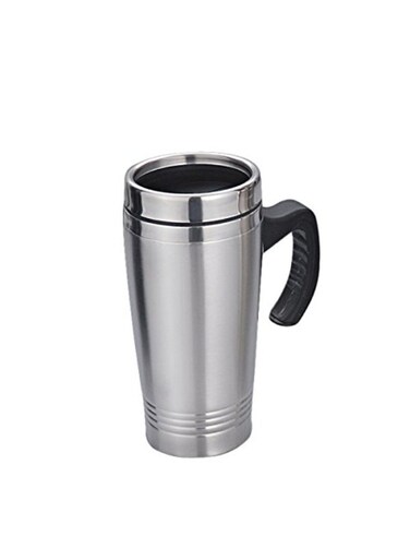 Stainless Steel Thermal Vacuum Insulated Coffee Mug with Sipper Lid &acirc;&euro;&ldquo; Leakproof Travel Cup for Hot &amp; Cold Beverages &acirc;&euro;&ldquo; 450 ML - Reusable, Durable, and Spill-Resistant Tumbler