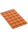 silikomart 20.006.00.0065 Mould Half-Sphere 30mm, Silicone, Orange
