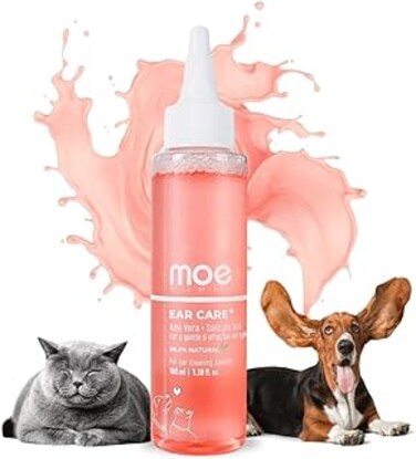 Moe Puppy Ear Care Plus Ear Cleaning Solution for Pets  for Dogs and Cats (100 ml)