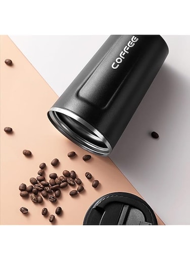 Stainless Steel Travel Coffee Mug, 17 oz, Insulated Tumbler, Leakproof, Double Wall Vacuum, with Lid