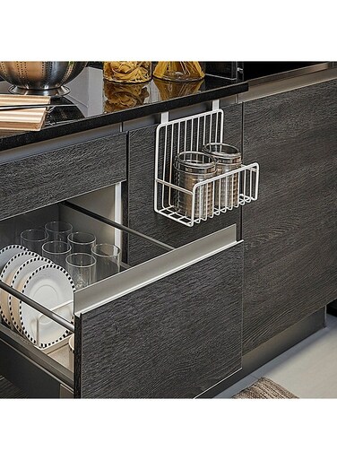 StorageHanging Basket Kitchen Storage Rack Over The Cabinet Door Wire Storage Basket For Kitchen Bathroom Office