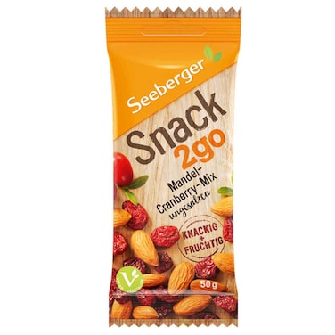 Seeberger Almond Cranberry Mix Snack 2go, 50g