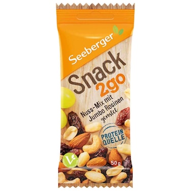Seeberger Roasted Nut and Raisin Mix Snack 2go, 50g