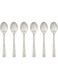 Hammered Tea Spoon 6 Piece Set-Rhts06,Silver Silver 13.5cm
