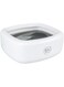 Duvo+ Splash-proof Drinking Bowl Square 1500ml - 21x20x8,5cm White/Grey