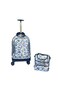 Kids Rolling School Backpack Set, 3-Piece with Lunch Bag and Pencil Case, Spinner Wheels.(Panda Design Print)
