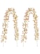 YYIDYLLIC AE013-3 2-Pack Artificial Plant Fake Flowers Simulation of Green Plants Bellflower Vine Pink Petals Wedding Ceiling Decorations