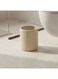 Box Satin Resin Waste Bin in Beige
