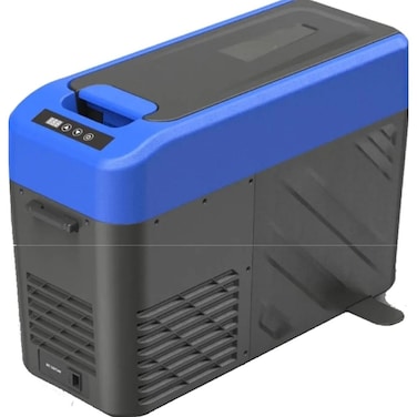 Compact 15L Portable Car Refrigerator - Dual Voltage 45W Rapid Cooling

