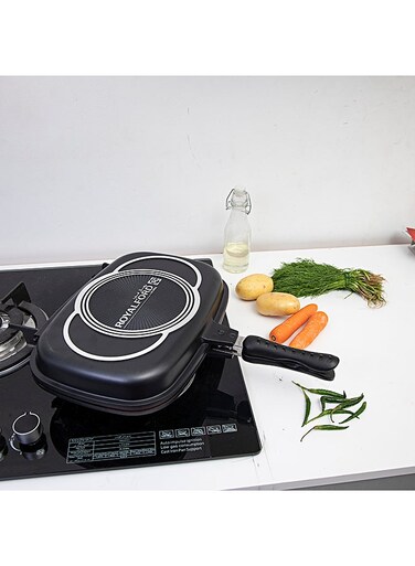 Double Grill Pan Black
