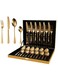 Stainless Steel Cutlery Set Golden Kitchen Utensils Set Tableware Set For Home Kitchen Restaurant Hotel Gatherings Picnic Dining