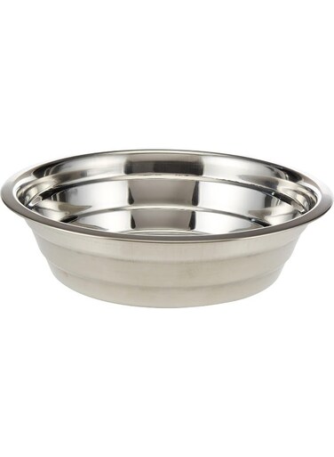 STAINLESS STEEL BOYA COLANDER, 36 CM, SILVER, SSB018, 1 PC Silver