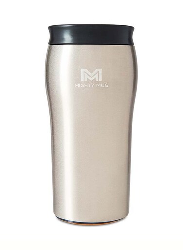 Mug   The Untippable Mug   Grips When Hit, Lifts for Sips   Insulated Stainless Steel Tumbler   Cupholder Friendly   Gifts for Women Men All   Leakproof   4 Hours Hot / 24 Cold   12oz   Matallic Beige   1949D Metallic Beige