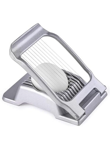 Egg Slicer for Hard Boiled Eggs, Egg Cutter, Strawberry Slicer, Stainless Steel Wire, Heavy Duty Aluminium Tomato Slicer, Multipurpose Egg Slicer Dicer for Soft Fruit Home Use, Dishwasher Safe