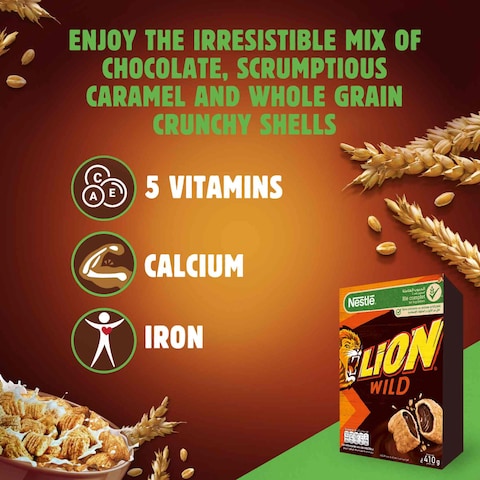 Nestle Lion Wild Whole Grain Cereal, 410g