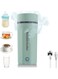 Tazweeq Electric Kettle,Portable Travel Mini Kettle,500ML Small Water Heater Kettle,3 in 1 Electric Heating Cup,Fast Boil and Auto Shut Off Heating Mug Water Kettle for Tea,Coffee,Baby Milk,Coffee