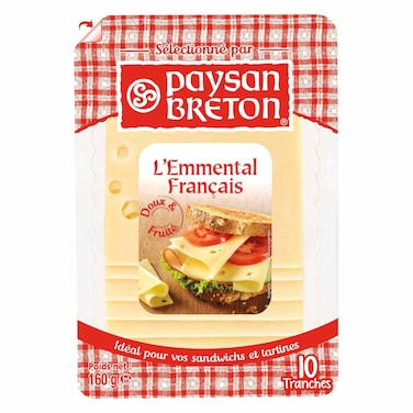 Paysan Breton Emmental Cheese Slices, 160g