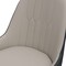 Jeffcoco Furniture,Grey Luxury Dining Chair,Italy Design,Reading Chair,Desk Chair For Relax Indoor,Grey Frame Leather Seat Chair For Home Office Furniture