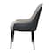 Jeffcoco Furniture,Grey Luxury Dining Chair,Italy Design,Reading Chair,Desk Chair For Relax Indoor,Grey Frame Leather Seat Chair For Home Office Furniture