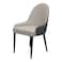 Jeffcoco Furniture,Grey Luxury Dining Chair,Italy Design,Reading Chair,Desk Chair For Relax Indoor,Grey Frame Leather Seat Chair For Home Office Furniture