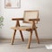 Jeffcoco Furniture Solid Wood Armchair Garden Chairs Dining Dinner Slatted Chairs Home Furniture Wooden Outdoor Indoor Seating