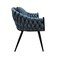 Jeffcoco Furniture Outdoor garden Bistro sofa chair, patio furniture, woven metal frame, sponge seat, Outdoor bacony single sofa chair, waterproof grey cusion
