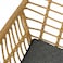 Jeffcoco Furniture Outdoor Hand-made rattan chairs for bacony,coffee shop,Dining Chair,Garden Chair Relax,interior Design,Italy Style home reading chair with cusion (4 Piece Chair)