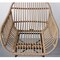 Jeffcoco Furniture Outdoor Hand-made rattan chairs for bacony,coffee shop,Dining Chair,Garden Chair Relax,interior Design,Italy Style home reading chair with cusion (4 Piece Chair)