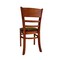 Jeffcoco Furniture Solid wood Dining Chair,Brown Wooden Chair,For Kicthen Table,Restaurant Chair