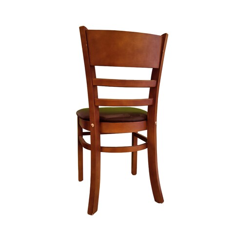 Jeffcoco Furniture Solid wood Dining Chair,Brown Wooden Chair,For Kicthen Table,Restaurant Chair