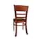 Jeffcoco Furniture Solid wood Dining Chair,Brown Wooden Chair,For Kicthen Table,Restaurant Chair