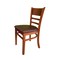 Jeffcoco Furniture Solid wood Dining Chair,Brown Wooden Chair,For Kicthen Table,Restaurant Chair