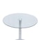 Jeffcoco Furniture 105cm Height Glass Round Bar Table,60R Stainless Steel Base Coffee Table,Dining Table For Home Kicthen Bar,High Table