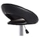 Jeffcoco Furniture Bar Stool PU Leather Adjustable Swivel Bar Chair with Footrest for Kitchen,Bar Counter(Black)