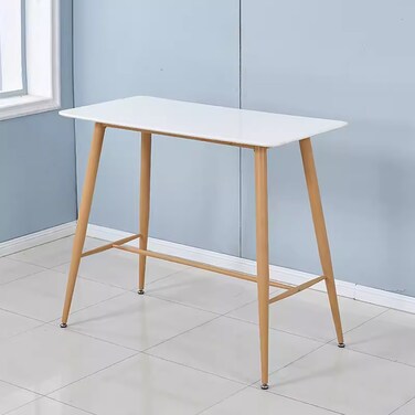 Jeffcoco Furniture 1.2m High Bar Table and Bar Stool Set For Bar Counter Home Kitchen Dining Room (Bar Table One Piece)