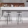 Jeffcoco Furniture Steel Bar Stool,High Bar Chair Counter Chair Bar Stool Indoor Chair Home Bar Stool 4 leg High Chair (Set Of 2)