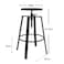 Jeffcoco Furniture Steel Bar Stool,High Bar Chair Counter Chair Bar Stool Indoor Chair Home Bar Stool 4 leg High Chair (One Piece)