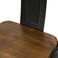 Jeffcoco Furniture Bar Table Chair,Black Walnut Wood High Chair,Black Steel Bar Stool,Home Bar Furniture Kitchen Dining (Bar Chair 4)