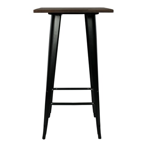 Jeffcoco Furniture Wooden Bar Table Chair,Black Walnut Wood High Table Counter,Home Bar Furniture For Kitchen Dining (Bar Table)