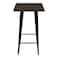 Jeffcoco Furniture Wooden Bar Table Chair,Black Walnut Wood High Table Counter,Home Bar Furniture For Kitchen Dining (Bar Table)