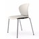 Jeffcoco Furniture Steel Chair Modern Design Dining Chair For Home,Restaurant,Office Desk Reading, Meeting Chair,Coffee Shop,Indoor Outdoor Chair Simple Style (White One Piece)