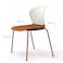 Jeffcoco Furniture Steel Chair Modern Design Dining Chair For Home,Restaurant,Office Desk Reading, Meeting Chair,Coffee Shop,Indoor Outdoor Chair Simple Style (Black One Piece)