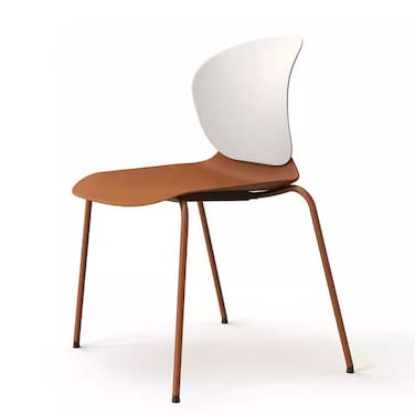 Jeffcoco Furniture Steel Chair Modern Design Dining Chair For Home,Restaurant,Office Desk Reading, Meeting Chair,Coffee Shop,Indoor Outdoor Chair Simple Style (Black One Piece)