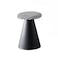 Jeffcoco Furniture Soft Round Fabric Stool, Mushroom shape Simple stool one piece for Living Room, Bedroom, Kids Room with Padded Seat(Black)