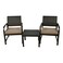Jeffcoco Furniture Garden Lounge Set,Outdoor Chair with Cushions,Patio Outdoor Balcony Seat,Coffee Shop Set