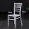 Jeffcoco Furniture Wedding Bamboo Plastic Chair For Party Dining Home Furniture Outdoor Balcony Chair (White Plastic)