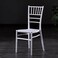 Jeffcoco Furniture Wedding Bamboo Plastic Chair For Party Dining Home Furniture Outdoor Balcony Chair (White Plastic)