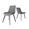 Jeffcoco Furniture Dining Chair Leather Seat,Desk Chair,Modern Design Dining Room Furniture, (Grey Chair One Piece)